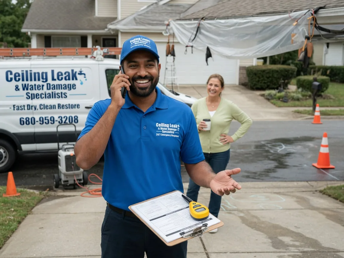 Ceiling Leak Cleanup Kamrar, IA FAQs